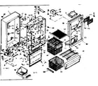 Kenmore 106629490 cabinet parts diagram