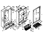 Kenmore 106629620 cabinet parts diagram