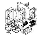 Kenmore 106629640 cabinet parts diagram