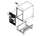 Kenmore 106638110 cabinet parts diagram
