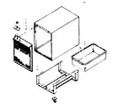 Kenmore 106638140 cabinet parts diagram
