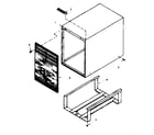 Kenmore 106639110 cabinet parts diagram