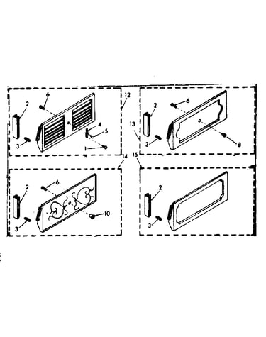 Accessory decorator panel kit parts