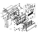 Kenmore 10668161 cabinet parts diagram