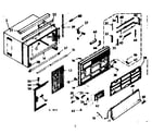 Kenmore 10668172 cabinet parts diagram