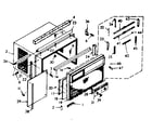 Kenmore 10668270 cabinet parts diagram