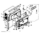 Kenmore 10668651 cabinet parts diagram