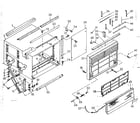 Kenmore 10668780 cabinet parts diagram