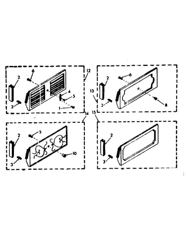 Accessory decorator panel kit parts
