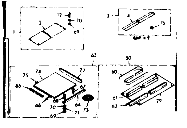 Accessory kit parts