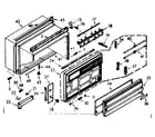 Kenmore 10669070 cabinet parts diagram
