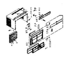 Kenmore 10669130 cabinet parts diagram