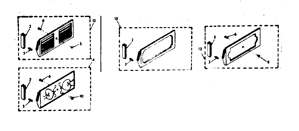 Accessory decorator panel kit parts