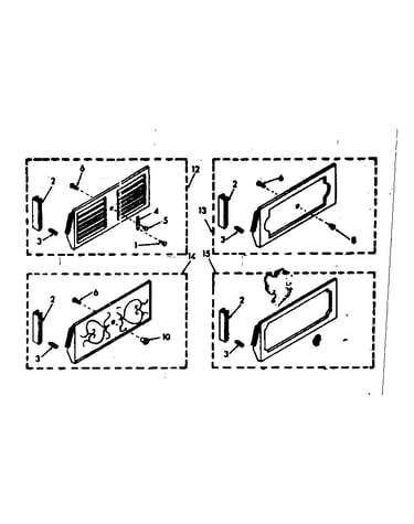 Accessory decorator panel kit parts