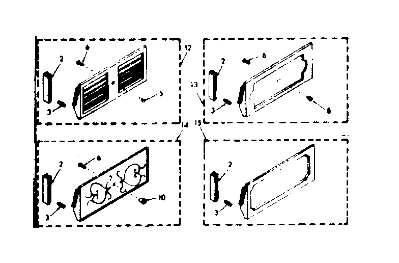 Accessory decorator panel kit parts