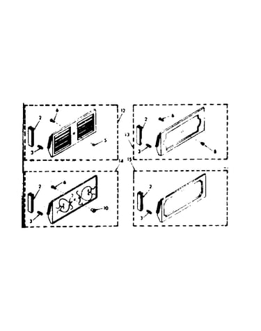 Accessory decorator panel kit parts