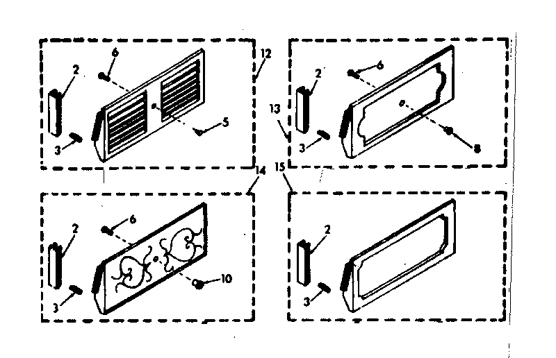 Accessory decorator panel parts