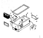 Kenmore 198619210 cabinet parts diagram