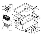 Kenmore 198619640 cabinet parts diagram