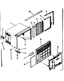 Cabinet and front parts