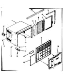 Cabinet and front parts