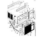 Kenmore 25368540 cabinet & front parts diagram
