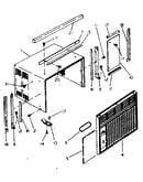 Cabinet and front parts