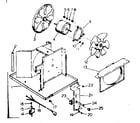 Kenmore 25369050 electrical system & air handling parts diagram