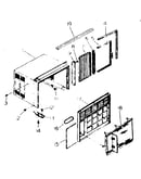 Cabinet and front parts