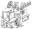 Kenmore 25369091 electrical system & air handling parts diagram
