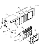 Cabinet and front parts
