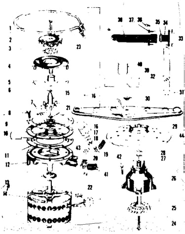 Motor, heater, and spray arm details