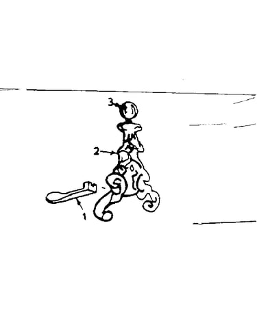 Andiron leg