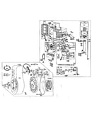 Fuel tank and flywheel assembly