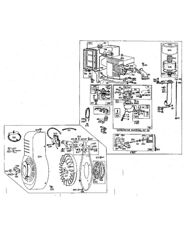 Fuel tank and flywheel assembly