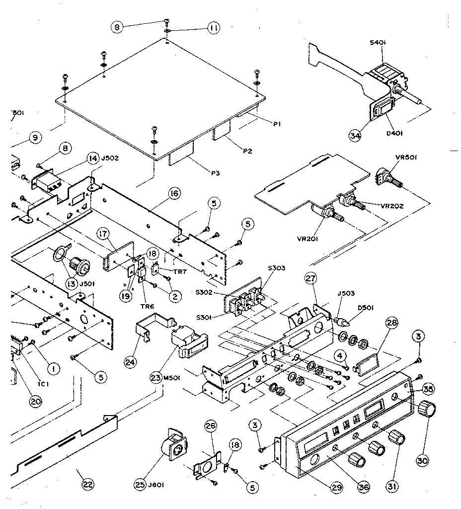 Front panel assembly