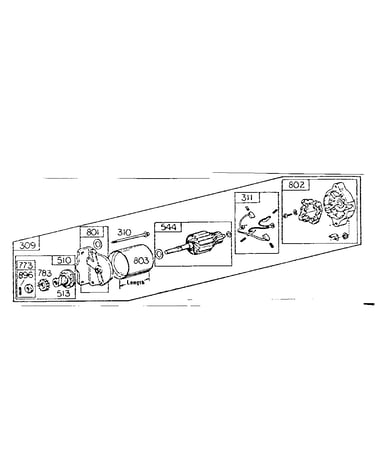 Motor and drive assembly