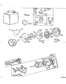 Starting motor and flywheel assembly