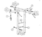 Sears 51272821-77 top bar assembly diagram