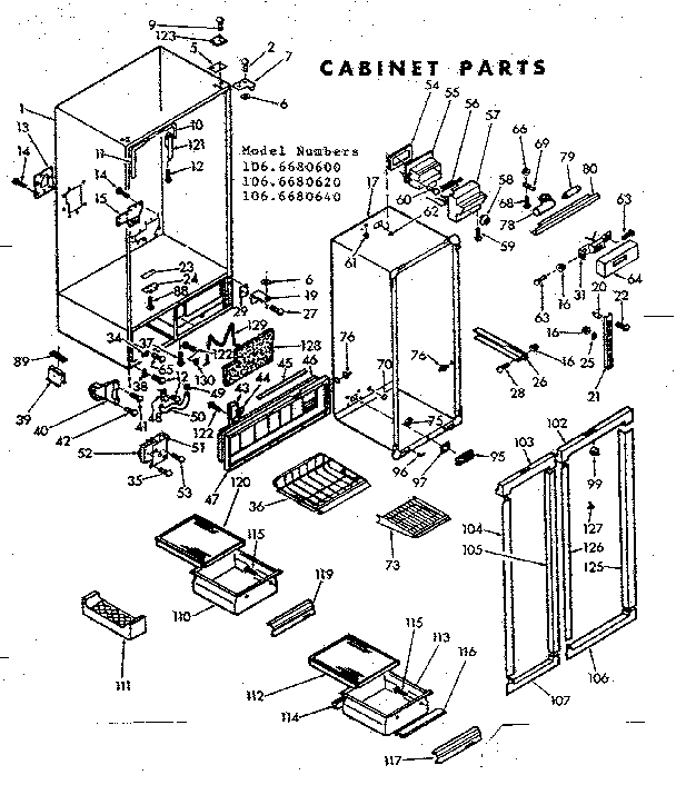 Cabinet parts