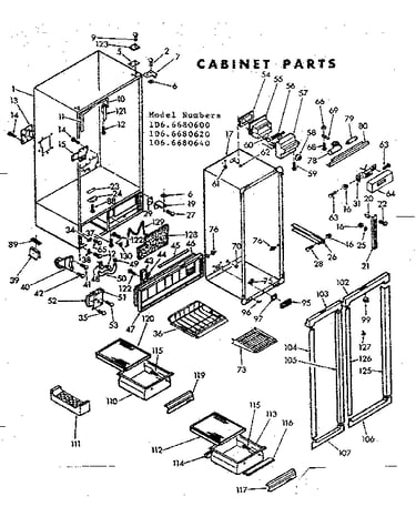 Cabinet parts