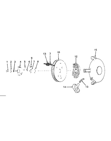 Rewind starter no. 590405