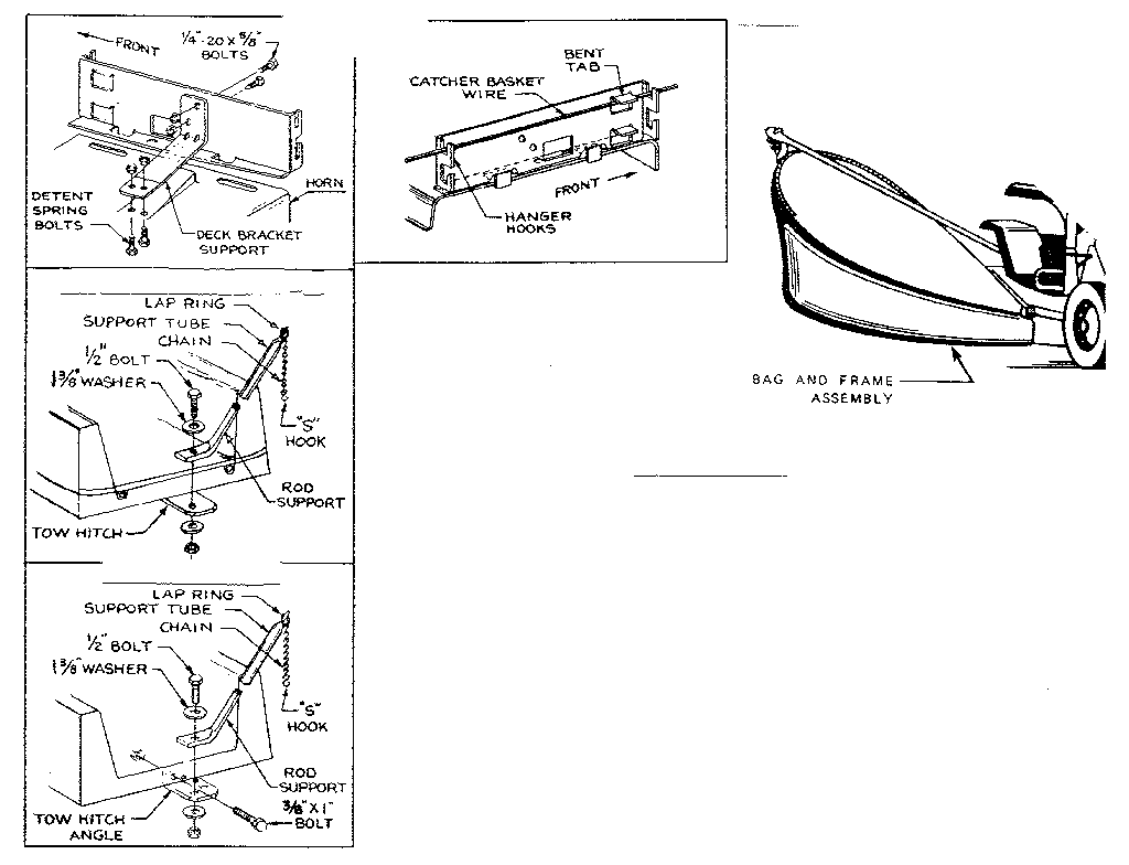 Bag and frame assembly