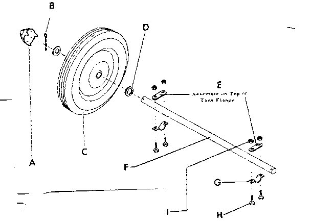 UNDERCARRIAGE ASSEMBLY FOR 30 GALLON CART