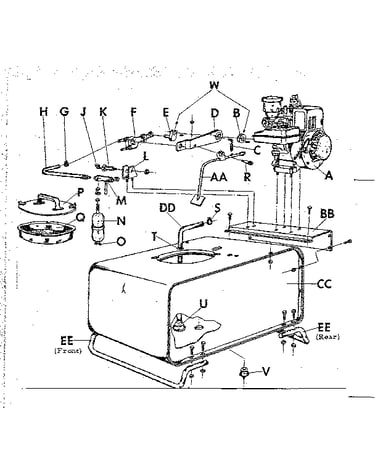 Common repair parts for power sprayers