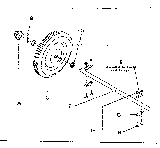 UNDERCARRIAGE ASSEMBLY FOR 15 GALLON CART