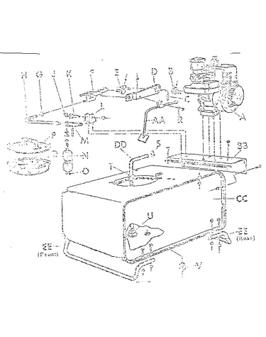 Engine and tank