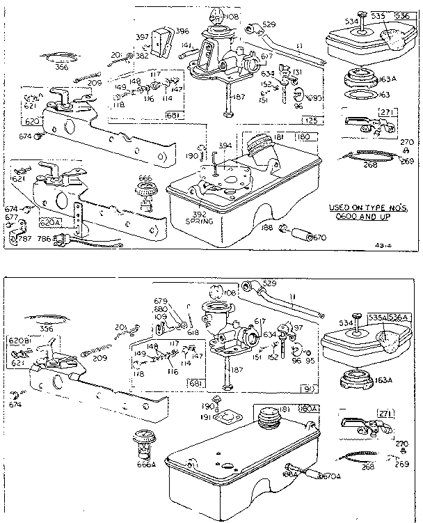 CARBURETOR AND FUEL TANK ASSEMBLY