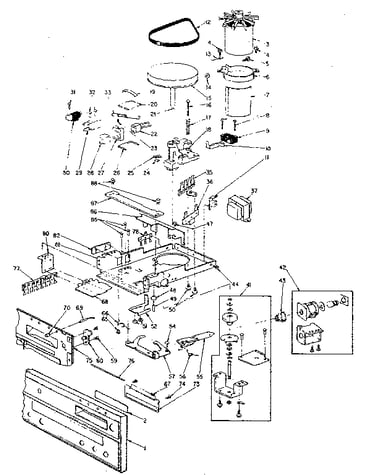 Tape player mechanical parts