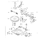LXI 13290021400 record changer parts - above baseplate diagram